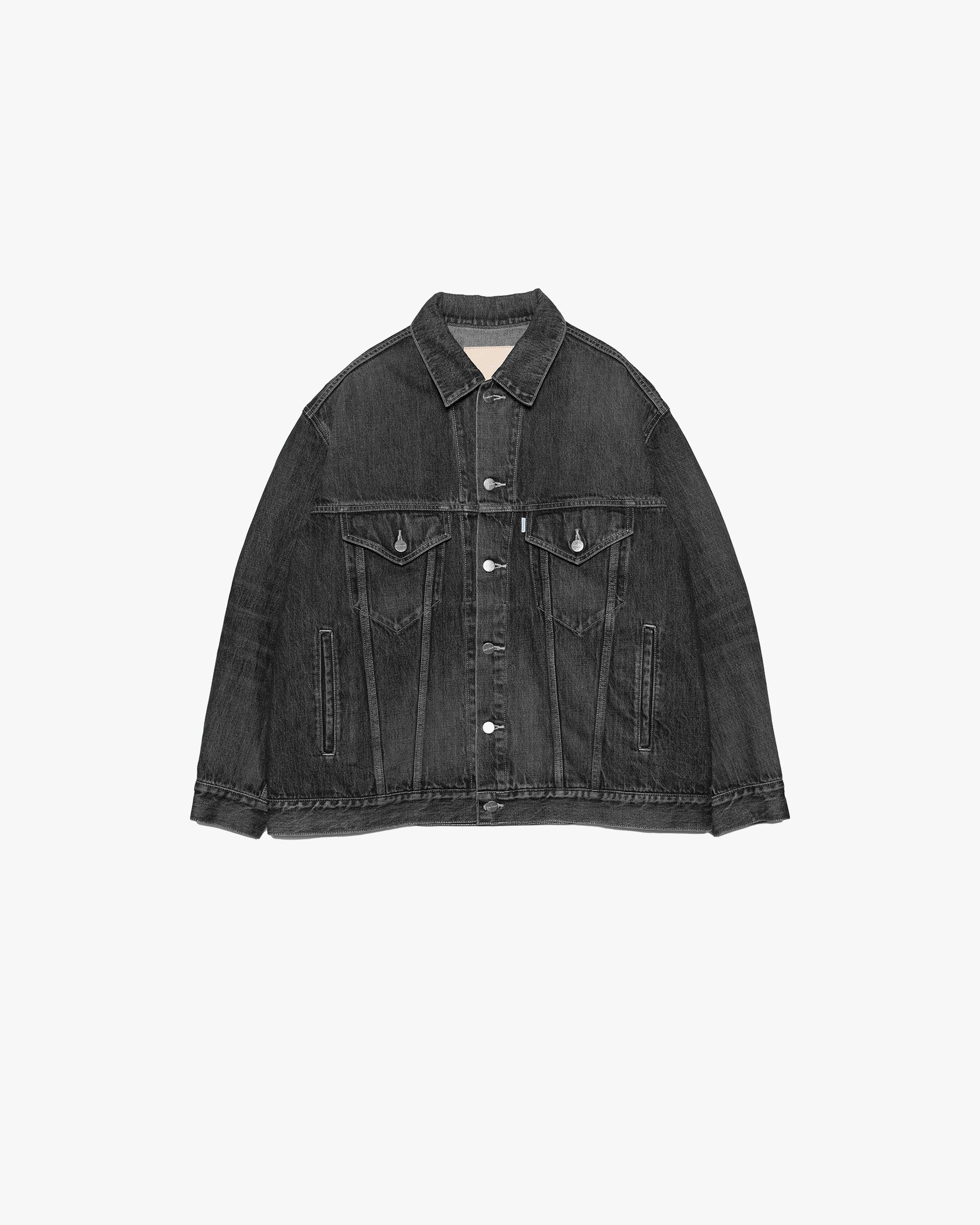 Graphpaper Selvage Denim Trucker Jacket - Dark Fade