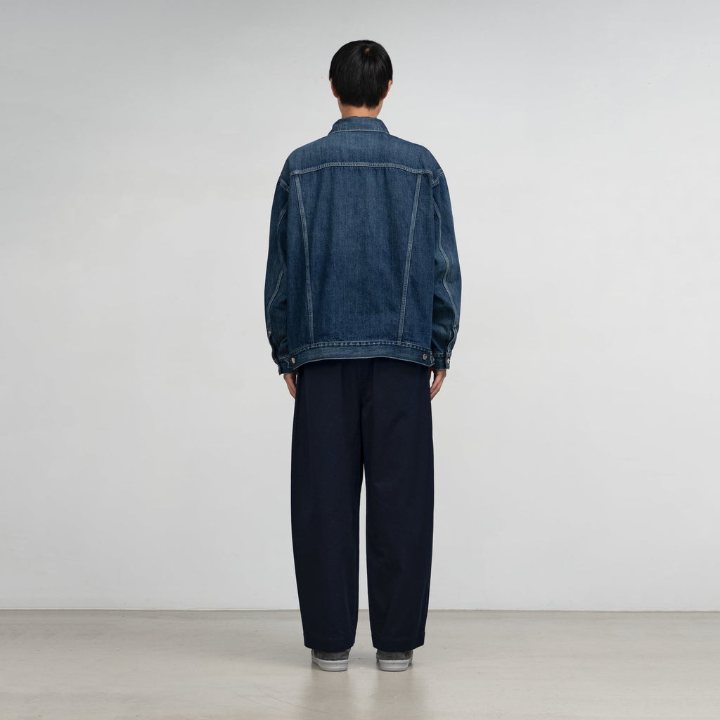 Graphpaper Selvage Denim Trucker Jacket - Dark Fade