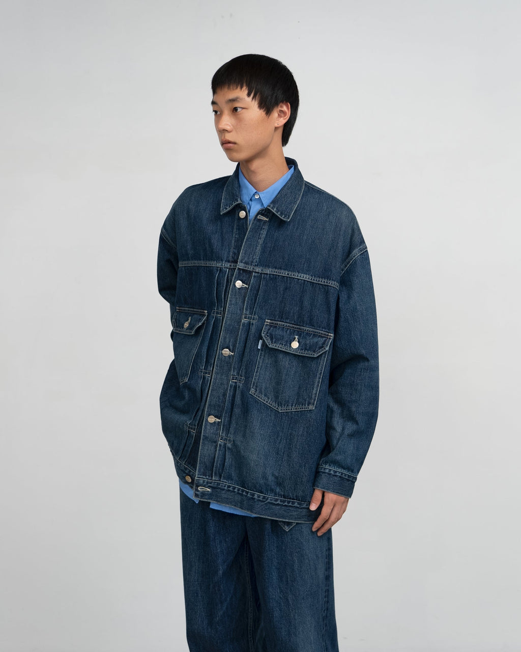 Graphpaper Selvage Denim Jacket - Dark Fade