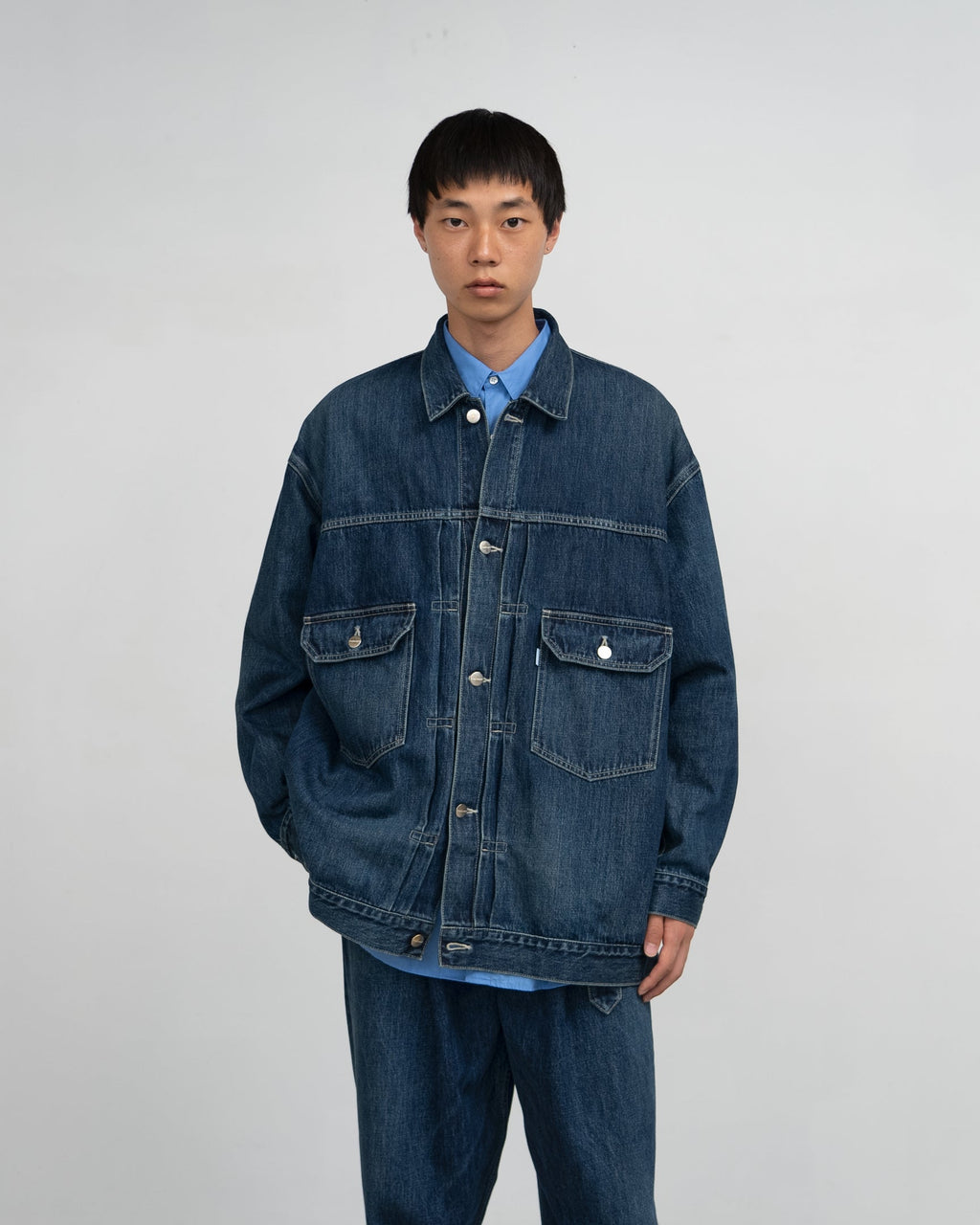Graphpaper Selvage Denim Jacket - Dark Fade