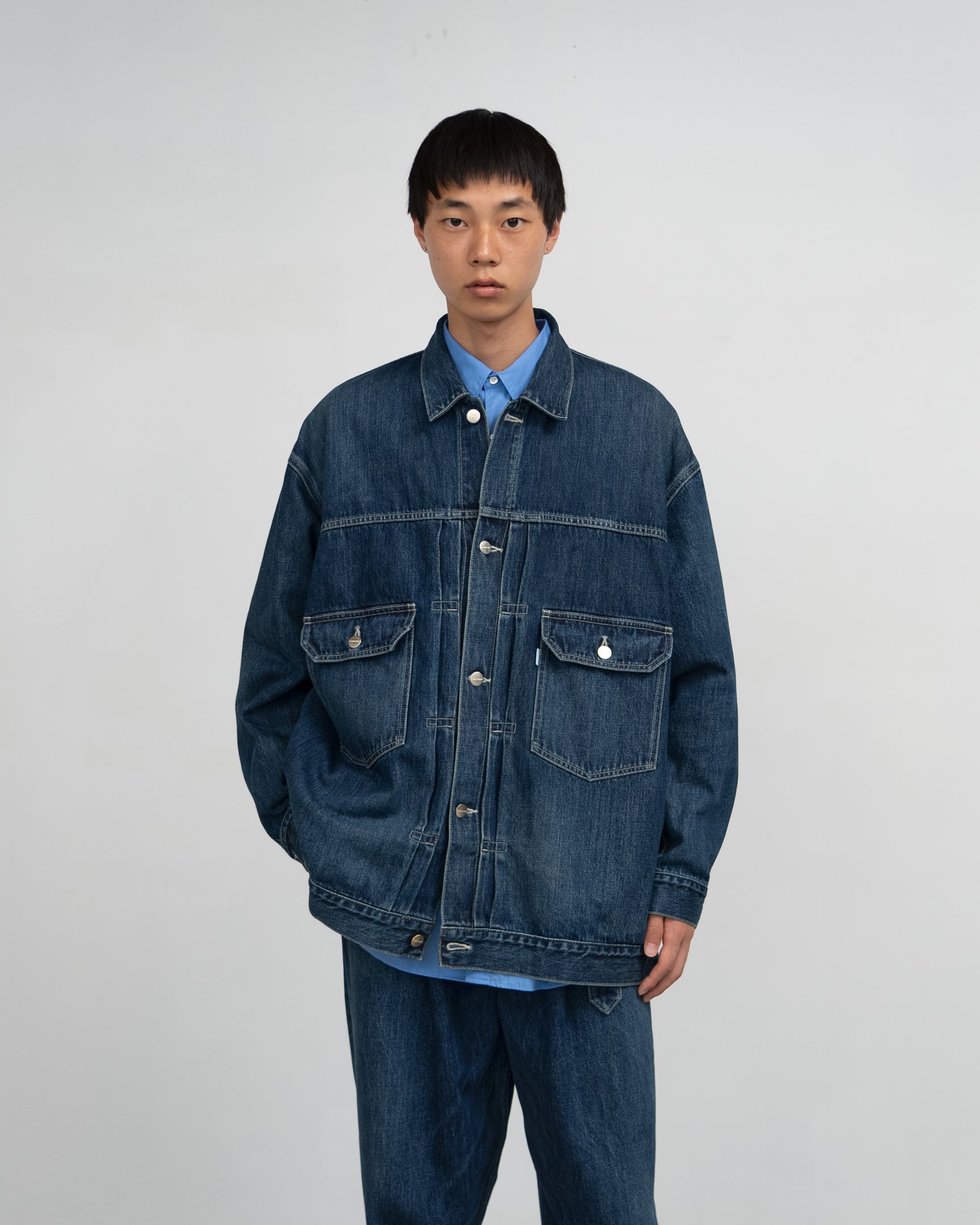 Graphpaper Selvage Denim Jacket - Dark Fade
