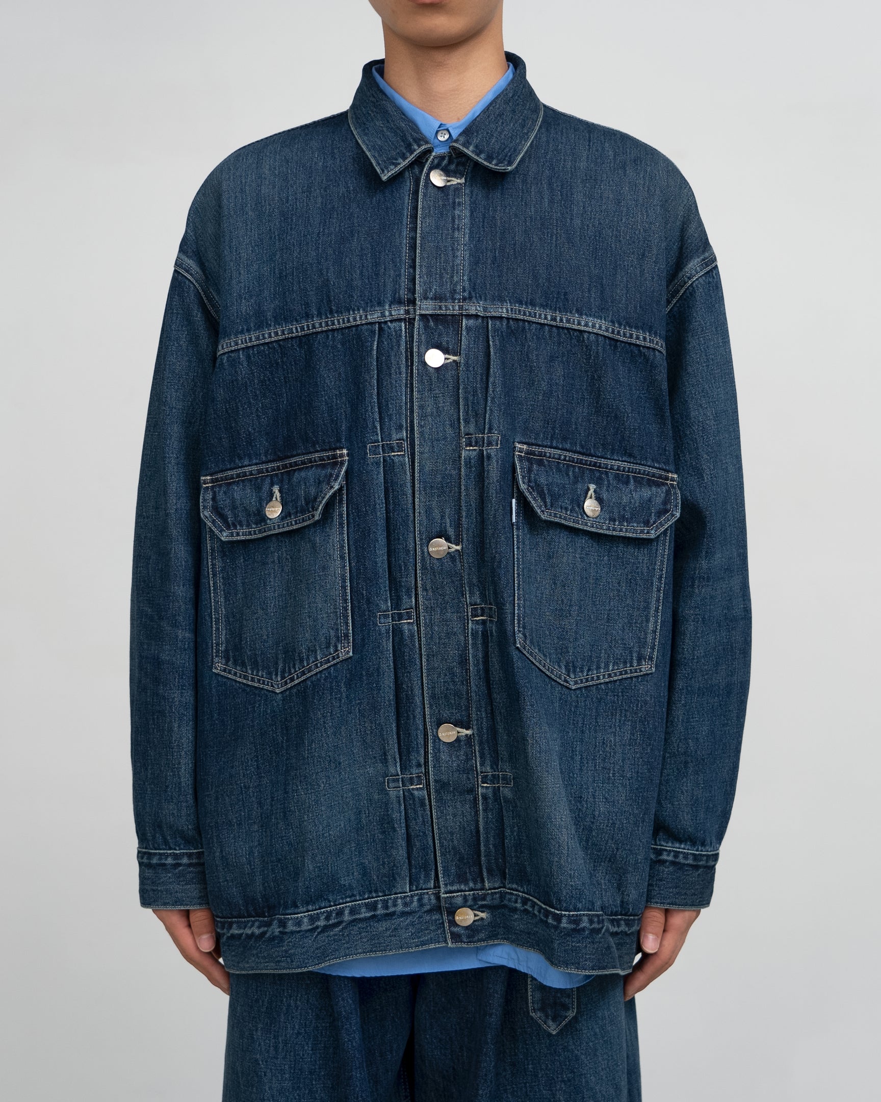 Graphpaper Selvage Denim Jacket - Dark Fade