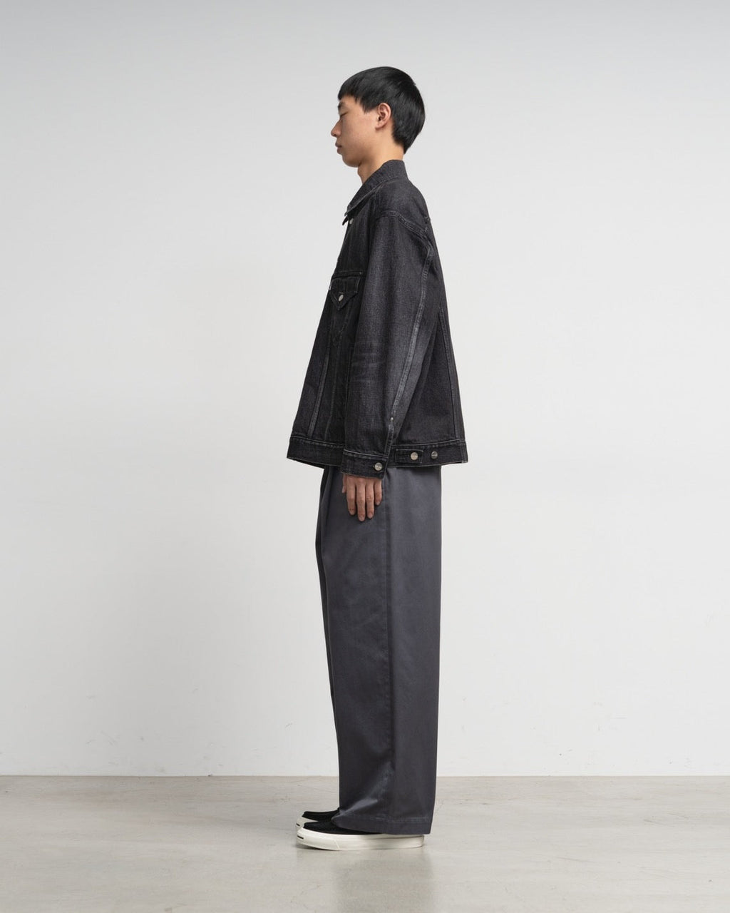 Graphpaper Selvage Denim Trucker Jacket - Dark Fade