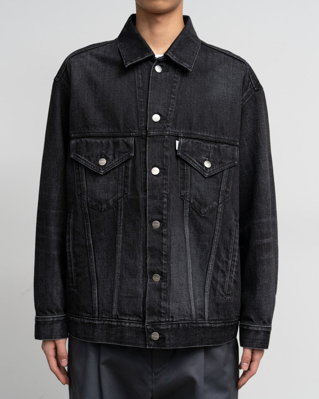 Graphpaper Selvage Denim Trucker Jacket - Dark Fade